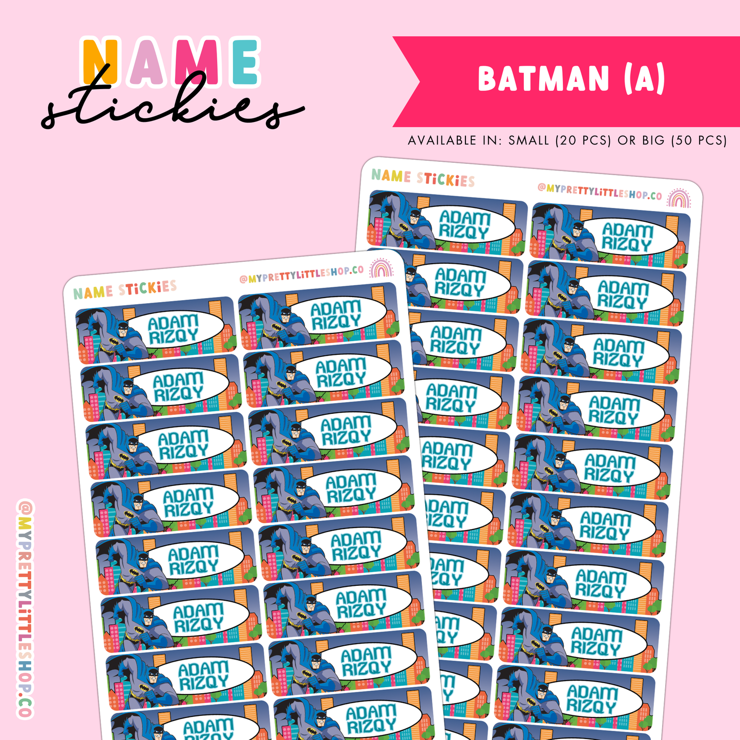 [BUNDLE OF 10] Name Stickies
