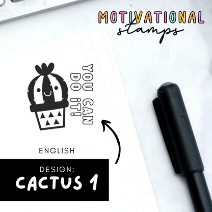 Cactus 1 -- Motivational Stamps