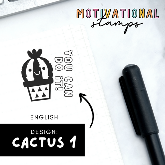 Cactus 1 -- Motivational Stamps