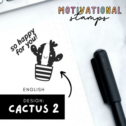 Cactus 2 -- Motivational Stamps