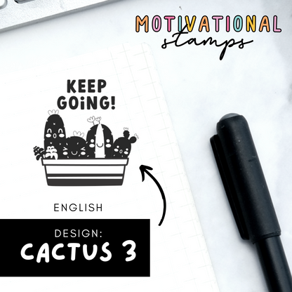 Cactus 3 -- Motivational Stamps