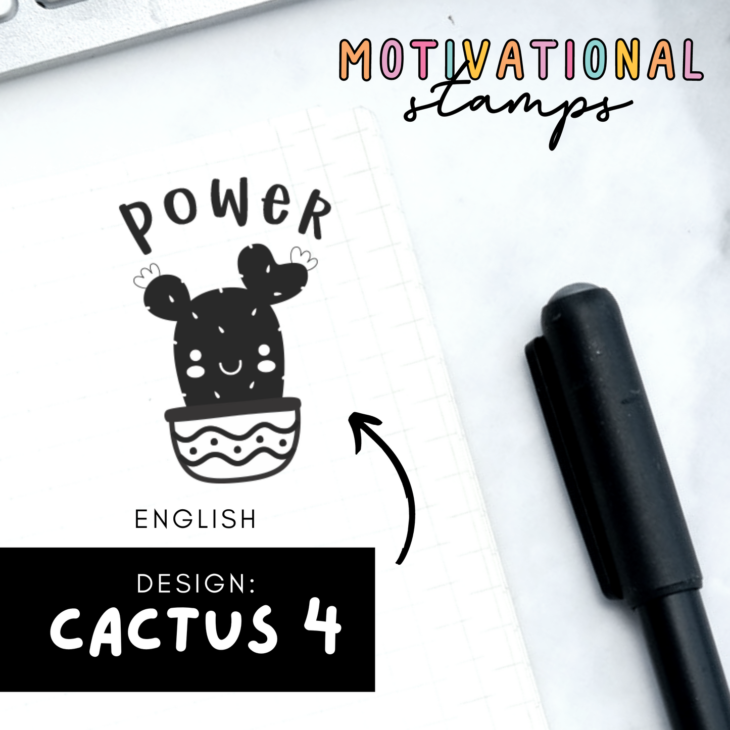 Cactus 4 -- Motivational Stamps