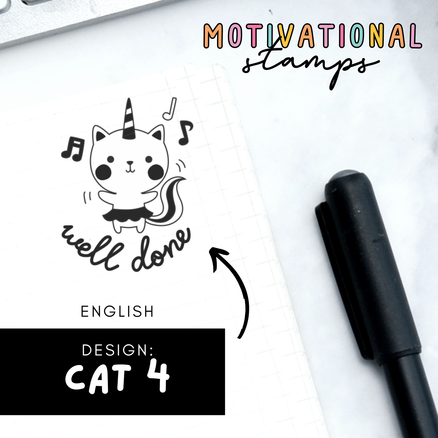 Cat 4 -- Motivational Stamps