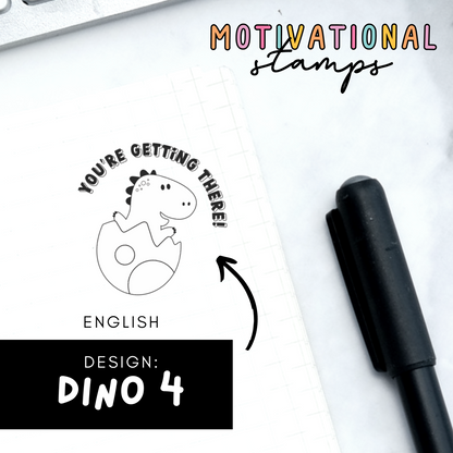 Dino 4 -- Motivational Stamps