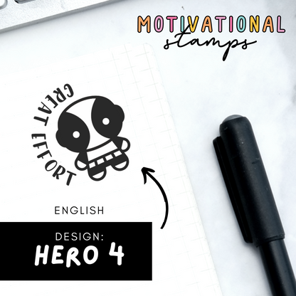 Hero 4 -- Motivational Stamps