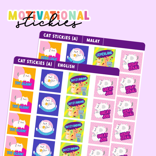 Cat (A) Motivational Stickies