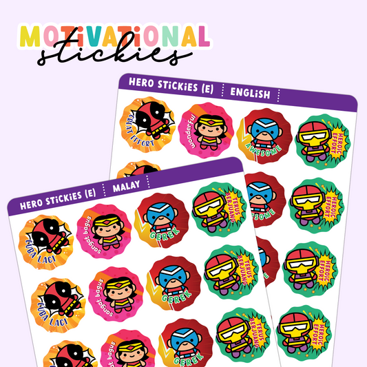 Hero (E) Motivational Stickies