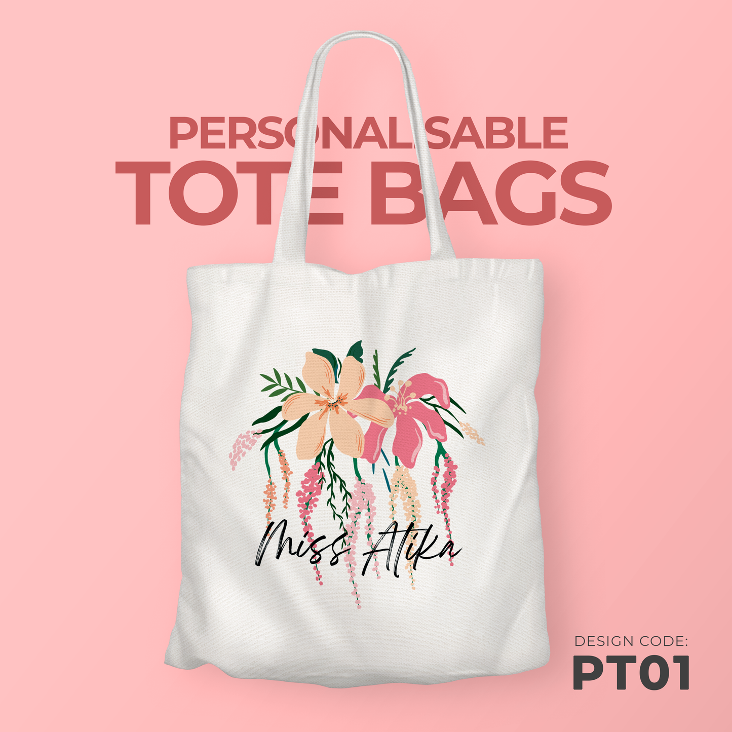 [BUNDLE OF 10] Personalisable Totes